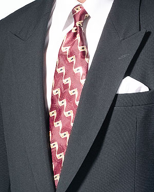 Style 4003: Burgundy 4-in-hand Tie