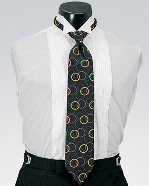 Style 4016: Mardi Gras Circles Tie