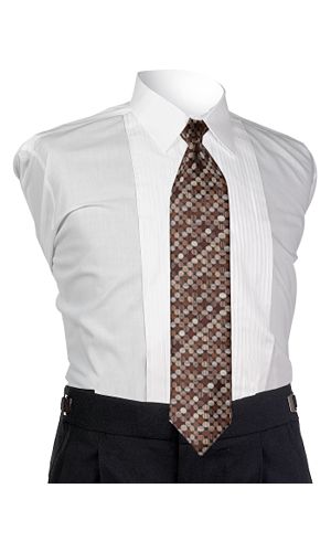 Style 4222: Energy Chocolate 4-in-hand Tie