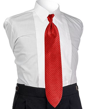 Style 4266: Synergy Fire Red 4-in-hand Tie