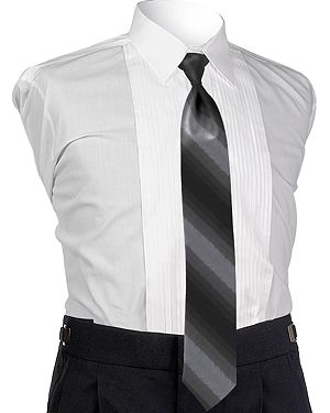 Style 4471: Ombre Platinum 4-in-hand Tie