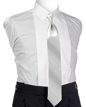Style 4481: Ombre White 4-in-hand Tie