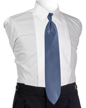 Style 4649: Jean Yves Solid Haze Blue Tie