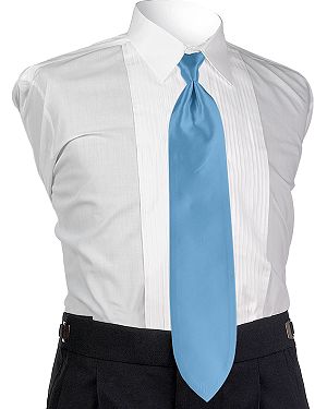 Style 4660: Jean Yves Solid Cornflower Tie