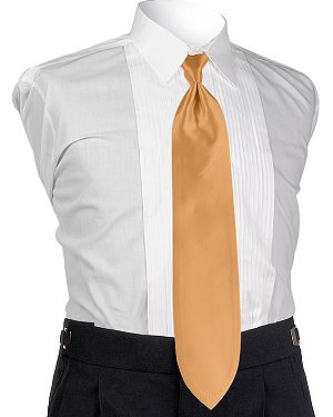 Style 4661: Jean Yves Solid Creamsicle Tie