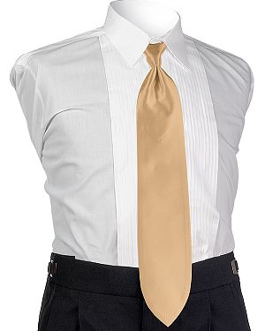 Style 4664: Jean Yves Solid Gold Tie