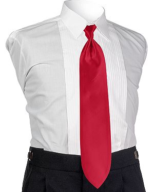 Style 4669: Jean Yves Solid Red Tie