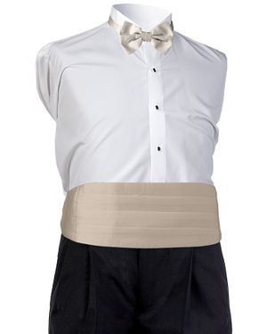 Style 5478: Bamboo Satin Cummerbund
