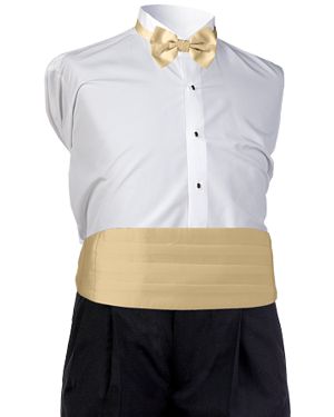 Style 5485: Midas Gold Satin Cummerbund