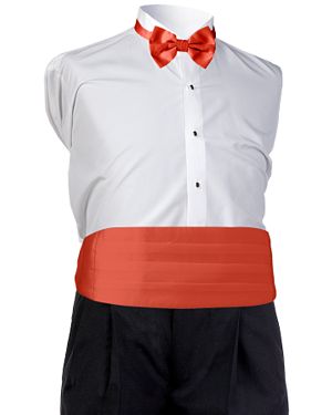 Style 5492: Palm Beach Coral Satin Cummerbund