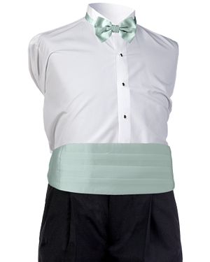 Style 5493: Seafoam Satin Cummerbund