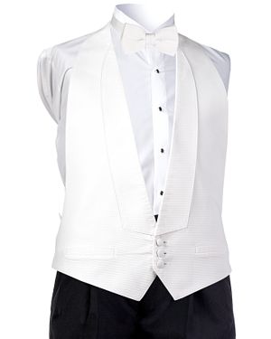 Style 5615: White Pique Vest