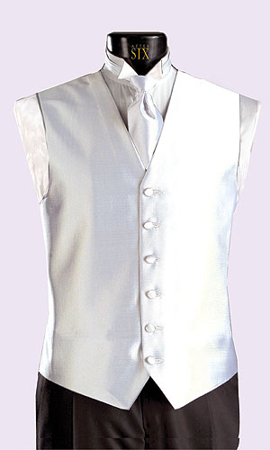 Style 5767: After Six<br> Aries White Vest