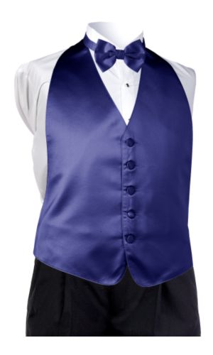 Style 5983: Satin Purple Vest