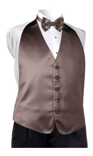 Style 5990: Satin Chocolate Vest