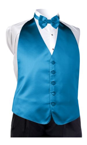 Style 5991: Satin Mystic Teal Vest