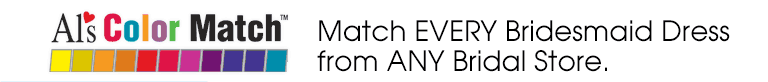 Al's Color Match System: Match EVERY Bridesmaid Dress from ANY Bridal Store