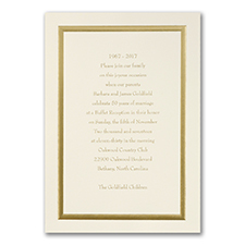 Golden Memories - Invitation