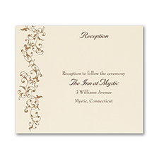 French Floret - Reception Card