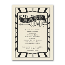 Baby Shower - Baby Shower Invitation - Ecru