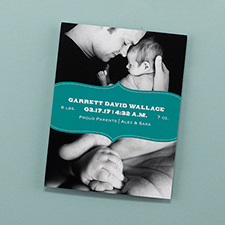 Baby Banner - Magnet Announcement - Teal