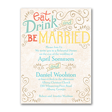 Vintage Promises - Rehearsal Dinner Invitation