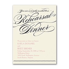 Together Forever - Rehearsal Dinner Invitation