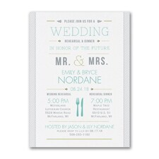 Practice and Party - Rehearsal Dinner Invitation