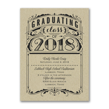 Poster Grad - Invitation - Kraft