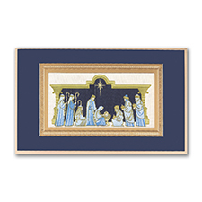 Peaceful Manger - Holiday Card