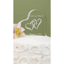 Linked At The Heart Cake Top