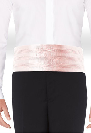 Allure baby pink cummerbund