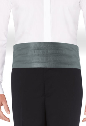 Allure charcoal cummerbund