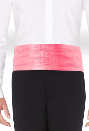 Allure coral cummerbund
